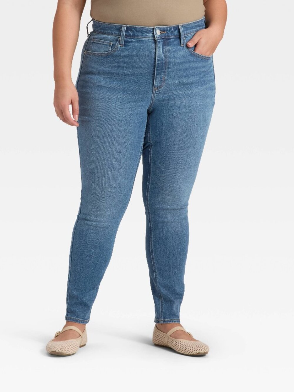NWOT Women's Universal Thread Size 14R High-Rise Everyday Skinny Denim Jeans